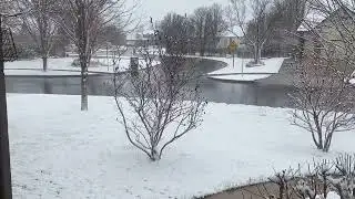 Springtime Snow Falls on Kansas