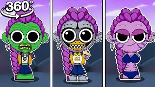 SPRUNKI PREGNANT HUNTRIX React In 360! | Kpop Demons Hunters