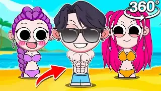 SPRUNKI PREGNANT HUNTRIX React In 360! | Kpop Demons Hunters