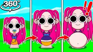 SPRUNKI PREGNANT HUNTRIX React In 360! | Kpop Demons Hunters