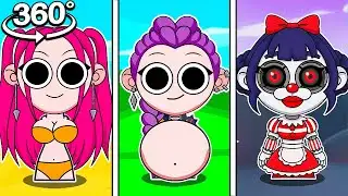 SPRUNKI PREGNANT HUNTRIX React In 360! | Kpop Demons Hunters