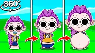 SPRUNKI PREGNANT HUNTRIX React In 360! | Kpop Demons Hunters