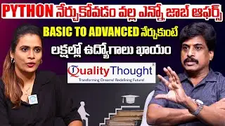 Sr.Faculty Subbaraju About Python Course & Career Opportunities | Quality Thought Institute | iDream
