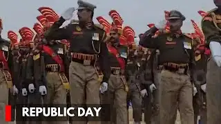 Srinagar: Republic Day Parade Held At  Baskhi Stadium