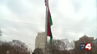 St. Louis City Hall celebrates Black History Month with flag raising