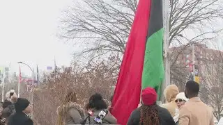 St. Louis raises African American flag
