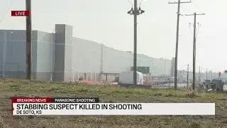 Stabbing suspect killed in shooting at Panasonic plant