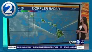 Stable trade wind weather for the holiday week