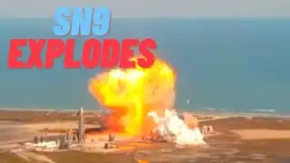 Starship SN9 Explodes on landing trial | Space X