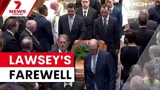 State funeral honours broadcasting legend John Laws | 7NEWS