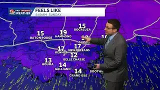 Staying cold through Sunday morning