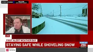 Staying safe while shoveling snow