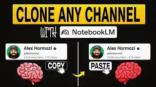 🤫 Steal any YouTube channel brain using Notebook LM (NotebookLM Hack)