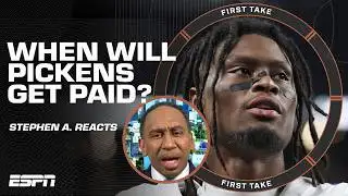 Stephen A. KNOWS Jerry Jones will complicate George Pickens’ contract talks | First Take