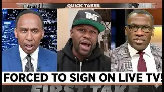 Stephen A. & Shannon Sharpe SHOCK Floyd Mayweather — Pacquiao Rematch SIGNED LIVE!