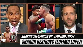 Stephen A. Smith & Max Kellerman LIVE React to Shakur Stevenson Beating Teofimo Lopez