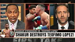 Stephen A. Smith & Max Kellerman LIVE Reaction To Shakur Stevenson BEATING Teofimo Lopez..