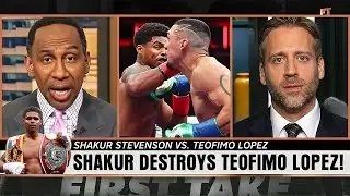 Stephen A. Smith & Max Kellerman LIVE Reaction To Shakur Stevenson BEATING Teofimo Lopez..