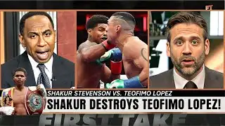 Stephen A. Smith & Max Kellerman REACT LIVE To Shakur Stevenson DOMINATING Teofimo Lopez!