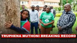 STILL HUGGING A TREE AND GOING STRONG! TRUPHENA MUTHONI STILL HUGGING A TREE PAST 45HRS, AIM 72HRS