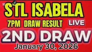 STL Isabela Result 7pm Draw January 30,2026