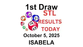STL ISABELA Results Today - 1st Draw  October 5, 2025