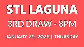 STL LAGUNA result today 8pm draw January 29, 2026 evening result 3rd draw Philippines