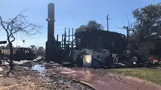 Stockton firefighters douse flames after fire damages 8 homes