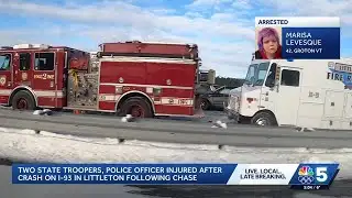 Stolen car chase leads to crash in Vermont