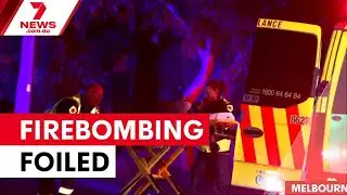 Stolen car crashes at 100km/h in suspected firebombing plot | 7NEWS