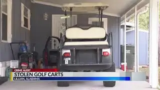 Stolen golf carts