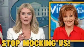 Stop Mocking People” — Karoline Leavitt Puts Joy Behar on the Spot