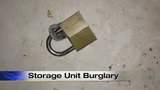 Storage unit renter angered by burglary