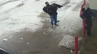 Store manager helps save homeless woman found frozen outside