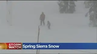 Storm Brings Spring Sierra Snow Surprise