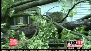 Storm causes damage in New London