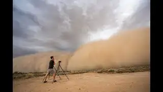 Storm chaser Mike Olbinski follows a monster dust storm in Arizona