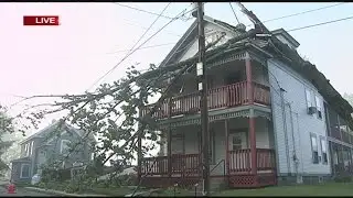 Storm damage cleanup in Orange; Still no power for some