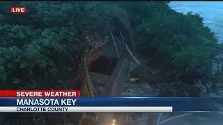Storm effects in Manasota Key, Cape Harbor