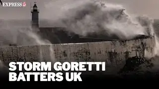 Storm Goretti SLAMS the UK with rare RED warning issued