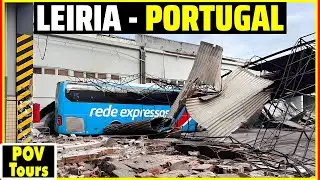 🔴Storm Kristin Hits Central Portugal | Leiria