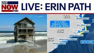 STORM TRACKER: Hurricane Erin, East Coast live beach cams