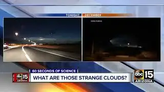 Strange clouds spotted over the west Valley