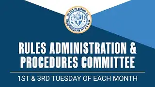 Streaming LIVE: Aurora Rules, Administration and Procedures Meeting | 02-03-2026