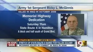 Stretch of Hamilton highway to be named for fallen soldier
