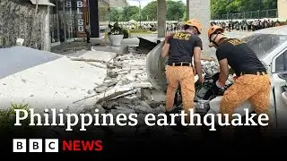 Strong 7.4 magnitude earthquake hits southern Philippines | BBC News