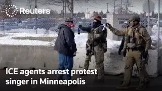 STRONG LANGUAGE WARNING: ICE agents arrest protest singer in tense Minneapolis standoff | REUTERS