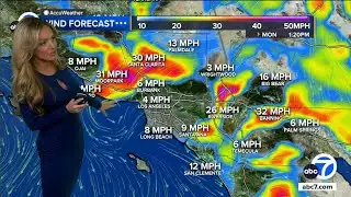 Strong Santa Ana winds continue ahead of warm-up across SoCal