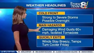 Strong to severe storms possible