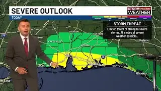 Strong to severe storms remain possible today, overnight